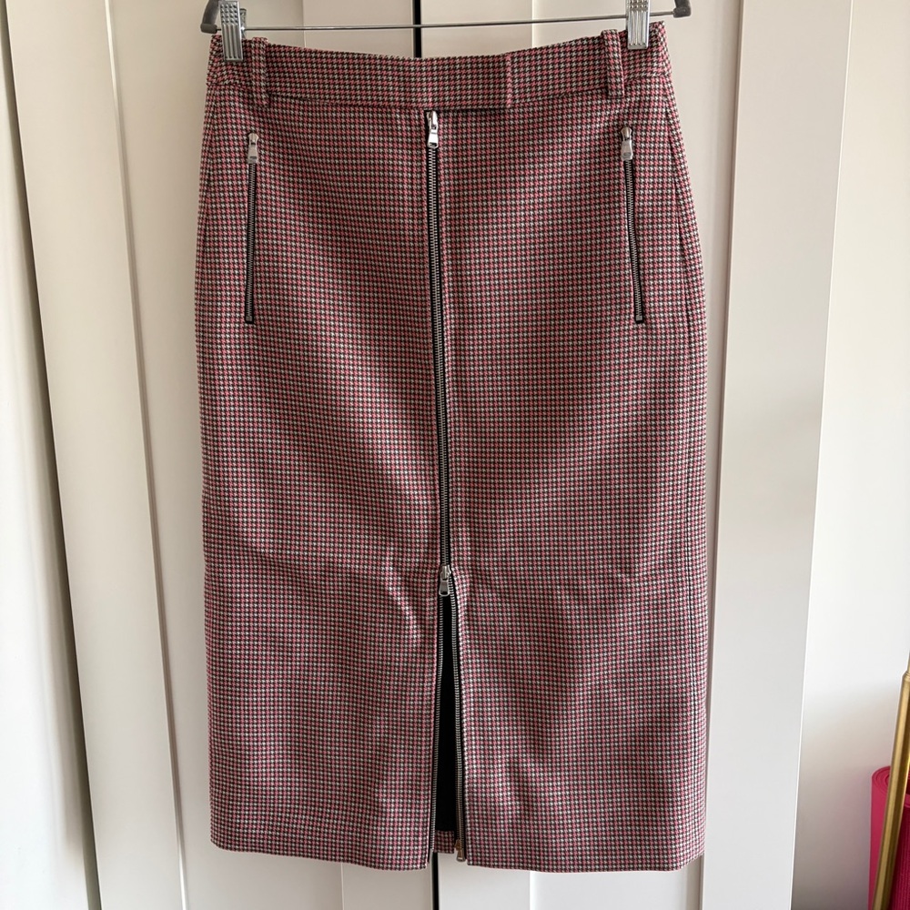 Tibi Léon Check Skirt